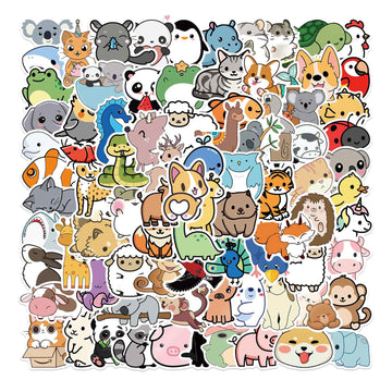 Autocollants 100 feuilles stickers scrapbooking vintage exquis album photo carnet déco autocollants animal sauvage alphabétiques